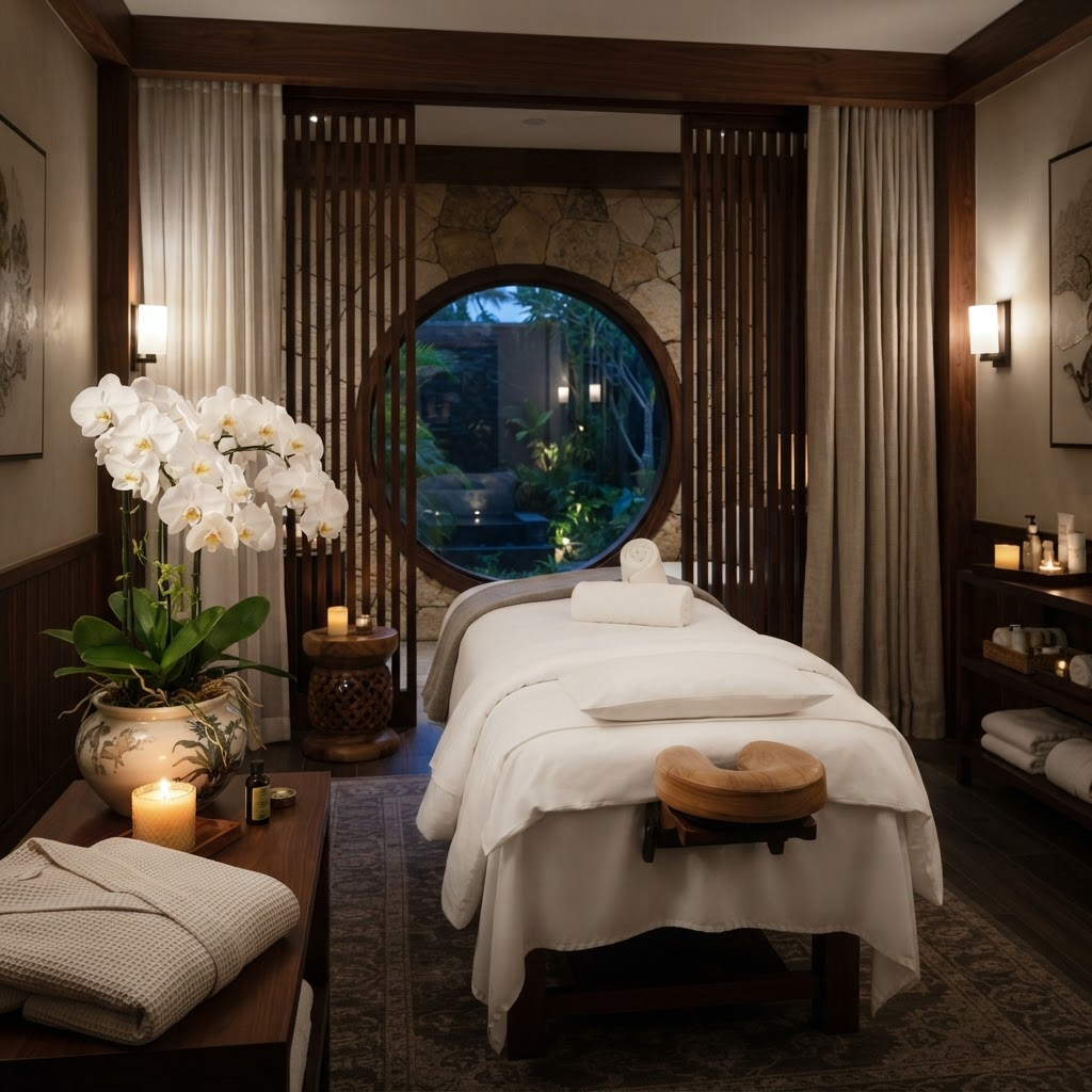 Luxury spa room interior